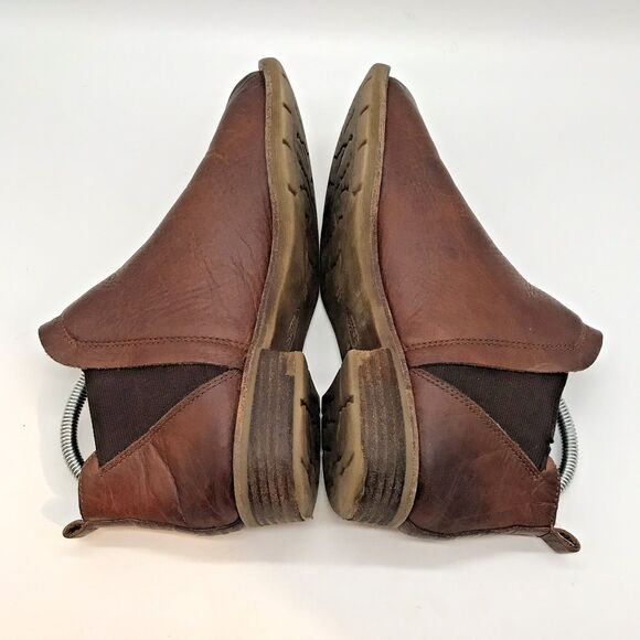 Sofft Bryanne SF0023990 Brown Leather Chelsea Ankle Boot Womens 8M Gusset Bootie - Picture 8 of 11